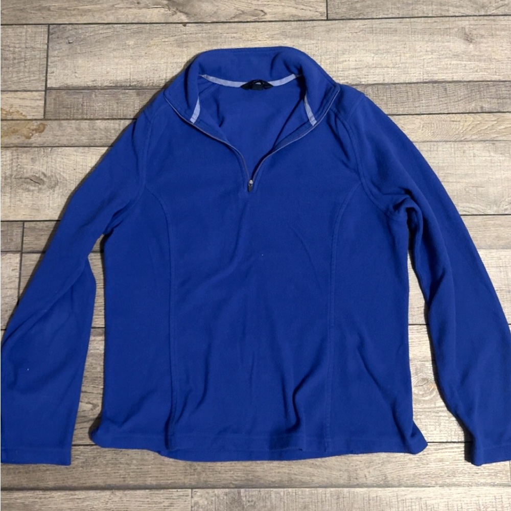 Lands' End Girls  Royal Blue Zip-Up Sweater